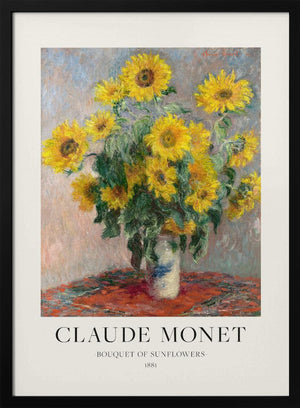 Tablou înramat „Bouquet Of Sunflowers” de Claude Monet