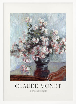 Tablou înramat „Chrysanthemums” de Claude Monet