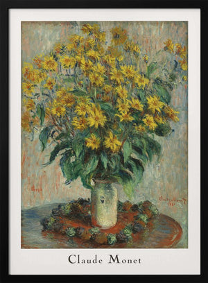 Tablou înramat „Jerusalem Artichoke Flowers” de Claude Monet