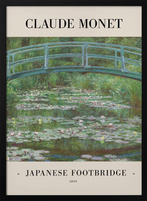 Tablou înramat „Japanese Footbridge 1899” de Claude Monet