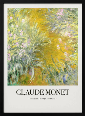 Tablou înramat „The Path Through The Irises” de Claude Monet