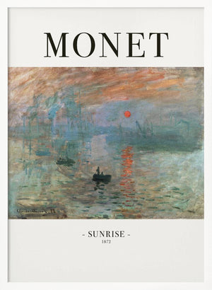 Tablou înramat „Sunrise 1872” de Claude Monet