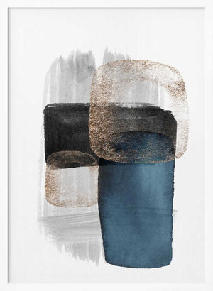 Tablou înramat „Night Blue-3” de Sally Ann Moss