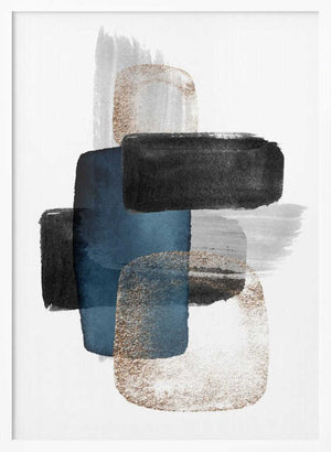 Tablou înramat „Night Blue-2” de Sally Ann Moss