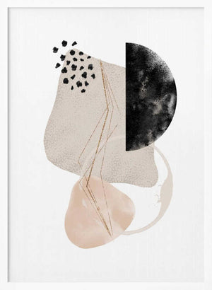 Tablou înramat „Simple-Beige-3” de Sally Ann Moss