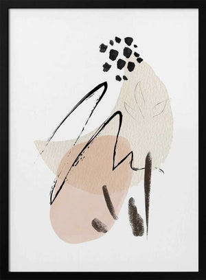 Tablou înramat „Simple Beige-1” de Sally Ann Moss