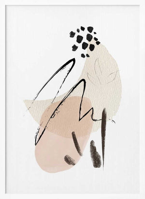 Tablou înramat „Simple Beige-1” de Sally Ann Moss