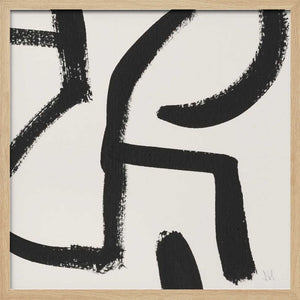Tablou înramat „Curvy Lines No2” de Dan Hobday