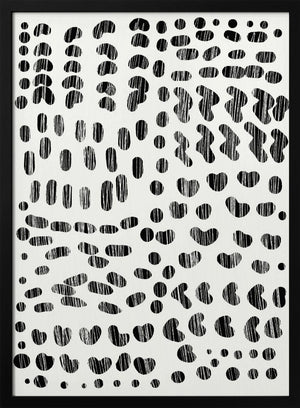 Tablou înramat „Dots and Strokes” de Dan Hobday