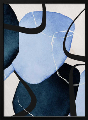 Tablou înramat „Shapley Blue-2” de Sally Ann Moss