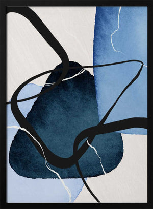 Tablou înramat „Shapley Blue-1” de Sally Ann Moss