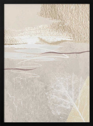 Tablou înramat „Calm Ivory-3” de Sally Ann Moss