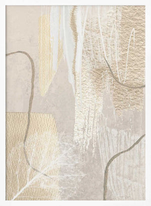 Tablou înramat „Calm Ivory-1” de Sally Ann Moss