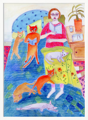 Tablou înramat „Night Ritual” de Sharyn Bursic