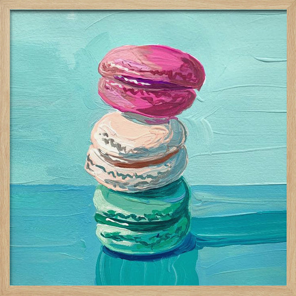 Tablou înramat „Macarons” de Pauline Wegman | Key and Sea Creative