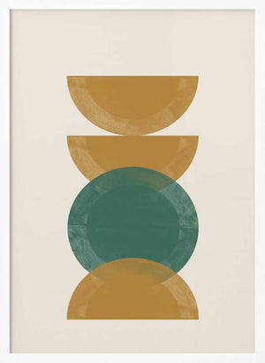Tablou înramat „Geometric Harmony” de THE MIUUS STUDIO