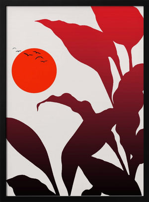 Tablou înramat „Tropical Sunset” de Kubistika