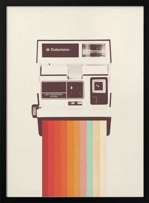 Tablou înramat „Instant Camera Rainbow” de Florent Bodart
