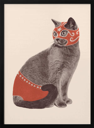 Tablou înramat „Chat Catcheur” de Florent Bodart