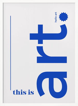 Tablou înramat „Hello Bold Typography” de Athene Fritsch