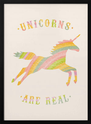 Tablou înramat „Unicorns Are Real” de Florent Bodart