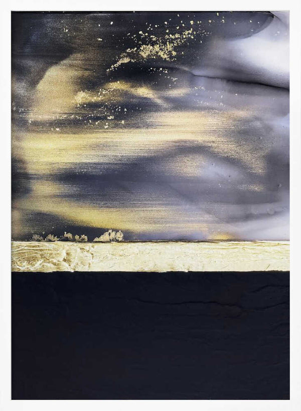 Tablou înramat „Gold Noir 2” de Alyson Storms