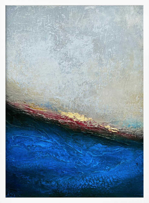 Tablou înramat „Slate Wave” de Alyson Storms