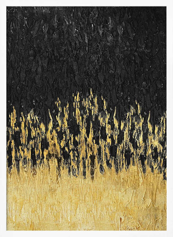 Tablou înramat „Starry Golden Night” de Alyson Storms