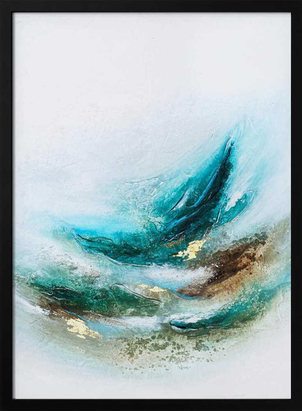 Tablou înramat „Waves Into the Trees” de Alyson Storms