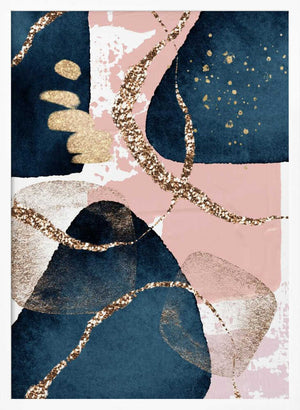 Tablou înramat „Fabulously Navy -1” de Sally Ann Moss
