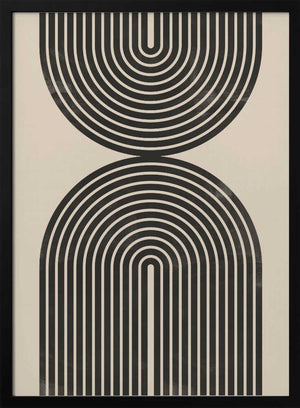 Tablou înramat „Black Arch Line Art” de Melloi Art Prints