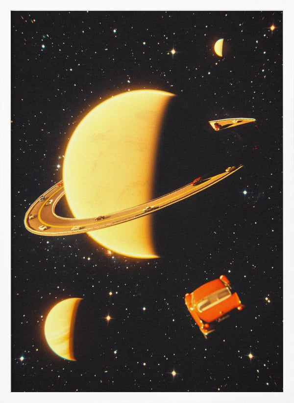 Tablou înramat „Rings of Saturn” de Taudalpoi