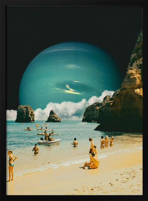 Tablou înramat „Space Beach” de Taudalpoi