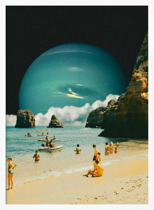 Tablou înramat „Space Beach” de Taudalpoi