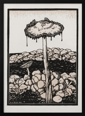 Tablou înramat „Dripping Mushroom 1916” de Julie De Graag