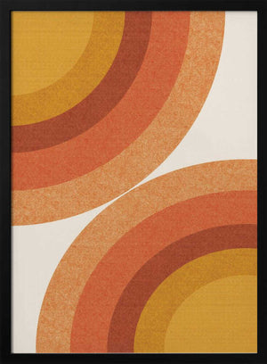 Tablou înramat „Retro Sunburst Waves” de THE MIUUS STUDIO
