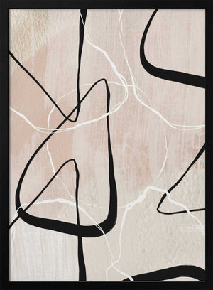 Tablou înramat „White Lines 1” de Sally Ann Moss
