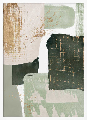 Tablou înramat „Green of Curiosity-3” de Sally Ann Moss