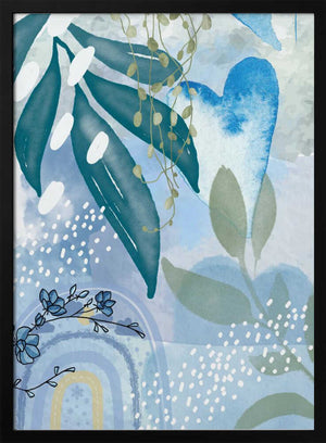 Tablou înramat „Iceberg Blue-1” de Sally Ann Moss
