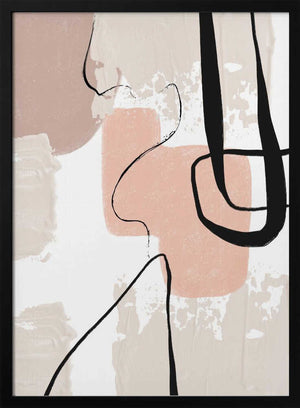 Tablou înramat „Smooth Shapes 3” de Sally Ann Moss