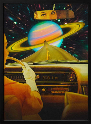 Tablou înramat „Saturn Commute” de Taudalpoi