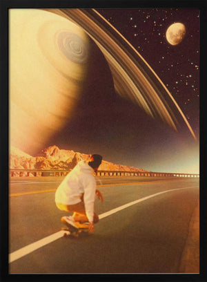 Tablou înramat „Space Sk8er” de Taudalpoi