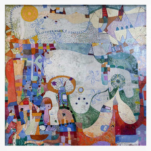 Tablou înramat „Distant Village” de Alise Loebelsohn