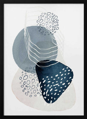 Tablou înramat „Pools of Blue-1” de Sally Ann Moss