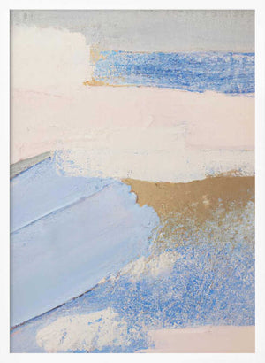 Tablou înramat „Brush Strokes Abstract Painting” de Melloi Art Prints