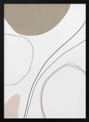 Tablou înramat „Abstract Line Art” de Melloi Art Prints