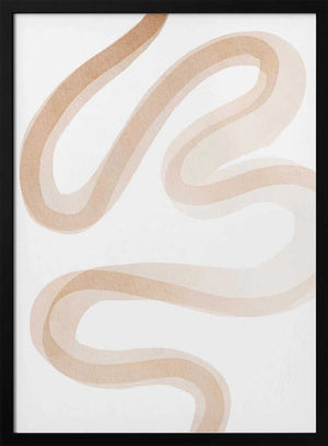 Tablou înramat „Squiggly Line Art” de Melloi Art Prints