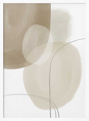 Tablou înramat „Abstract Earth Tones” de Melloi Art Prints