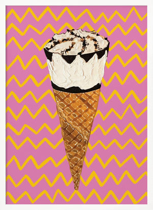 Tablou înramat „Cornetto Pink” de Alice Straker