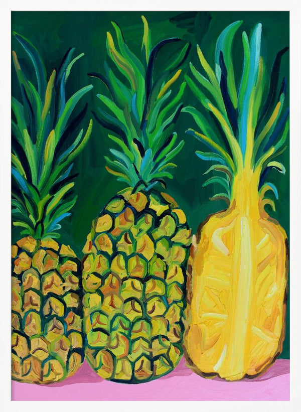 Tablou înramat „Pineapples” de Alice Straker